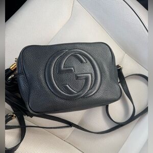 Gucci Black Leather Crossbody Bag